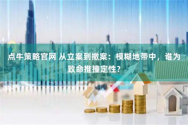 点牛策略官网 从立案到撤案：模糊地带中，谁为致命推撞定性？